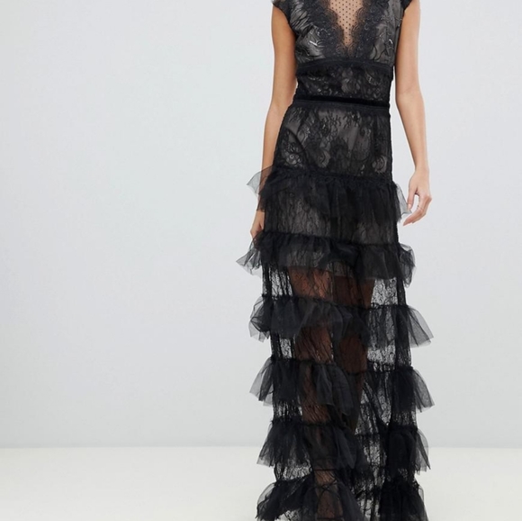 Bronx and Banco Dresses & Skirts - New Black Lace Lolita Gown